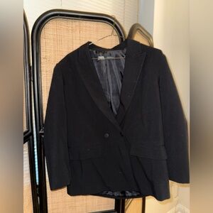 Zara oversize black blazer